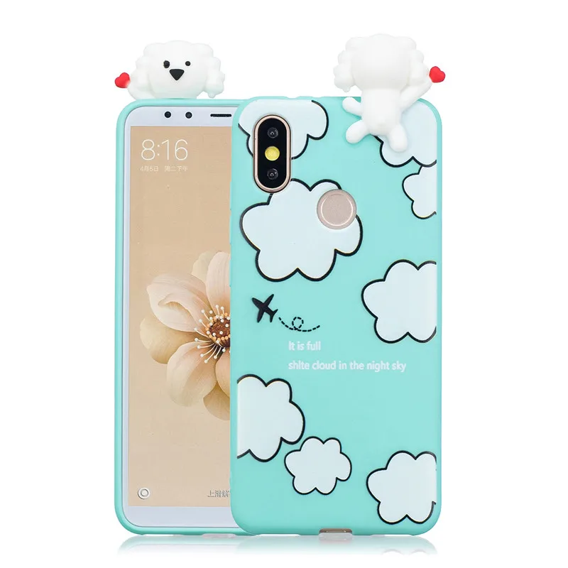 Чехол для Xiaomi Mi A1 A2 Lite чехол с 3D рисунком единорога панды совы силиконовый из ТПУ