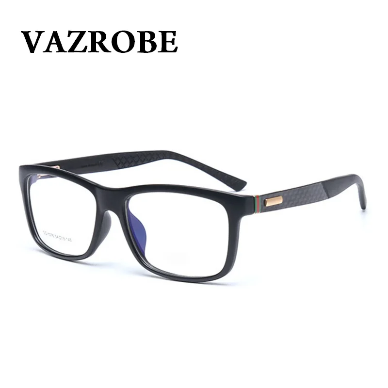 Продажа Vazrobe модный бренд TR90 очки Для мужчин Для женщин негабаритных оптические очки кадр очки для мужчин без питания макияжные очки