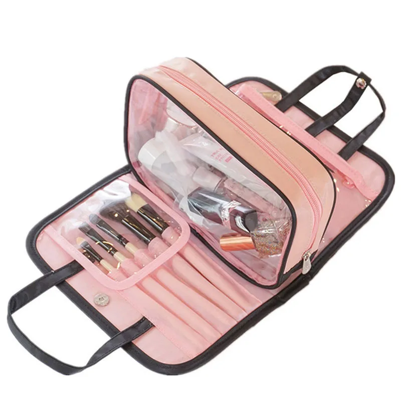

New Women's Cosmetic Bag Storage Bag Large Capacity Multi-function Two-in-one Cosmetic Bag Portable suit Female Cosmetic Bag
