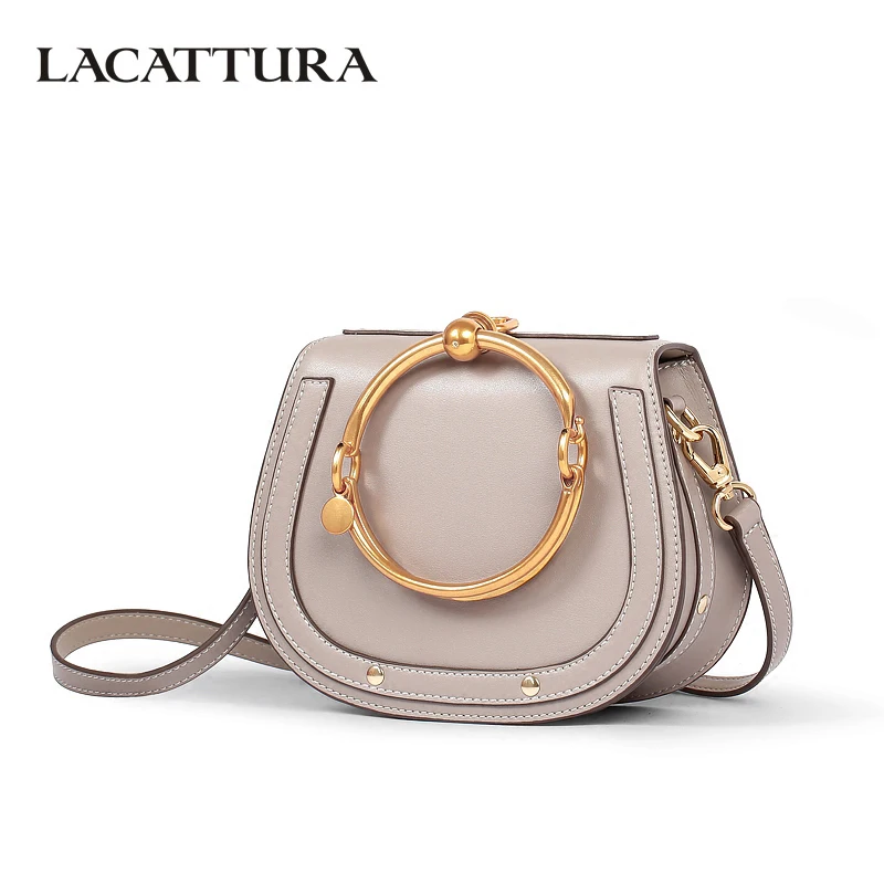 LACATTURA New Handbag Women High Quality Leather Shoulder Bag Small Wristlets Saddle Messenger Bags Lady Clutch Crossbody Bag LACATTURA New Handbag Women High Quality Leather Shoulder Bag Small Wristlets Saddle Messenger Bags Lady Clutch Crossbody Bag