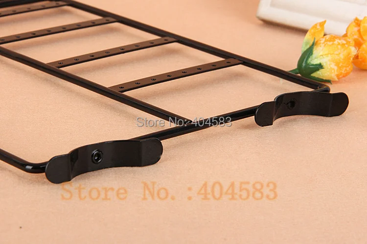  Black Painted Steel Earring Display Stand Necklace Display Stand Jewelry Display Holder 6 hooks 32 
