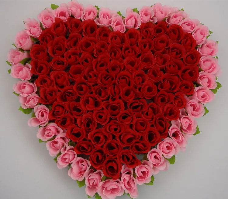 40x37cm Artificial Silk Rose Flower Wedding Car Decoration Heart 40x37cm Artificial Silk Rose Flower Wedding Car Decoration Heart Shaped Door Wreaths New In Dried Flowers From Home