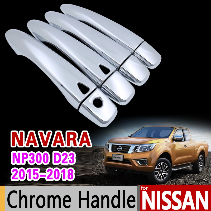 Хромированная Крышка для ручки двери Nissan Navara NP300 D23 отделка Renault Alaskan 2015 2016 2017 2018