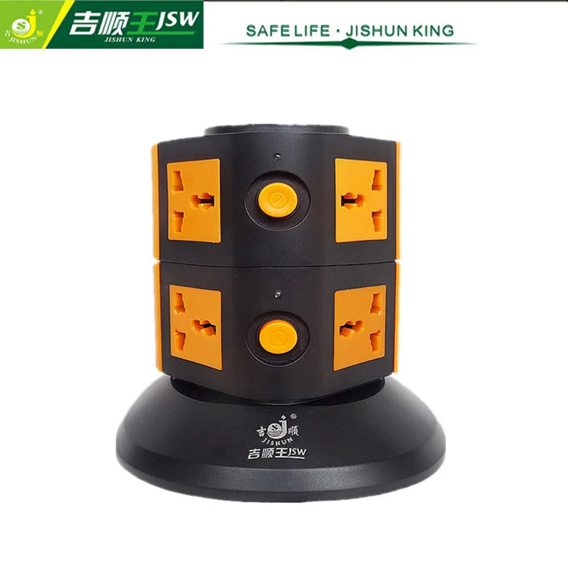 General Purpose 8 Outlet Power Strip with Individual Switches Universal