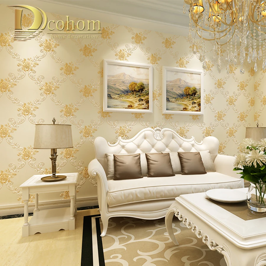 Online kopen wholesale paars damast behang uit china paars damast ...