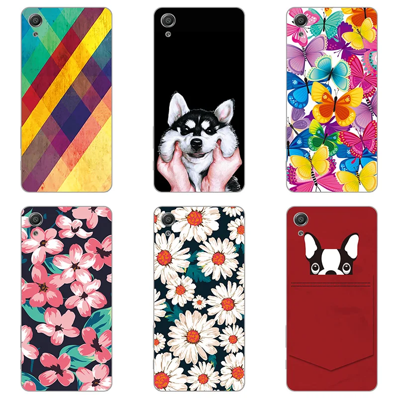 hard Plastic phone case cover For Sony Xperia XA F3111 F3113 F3115 shell printing design Painted Flower |
