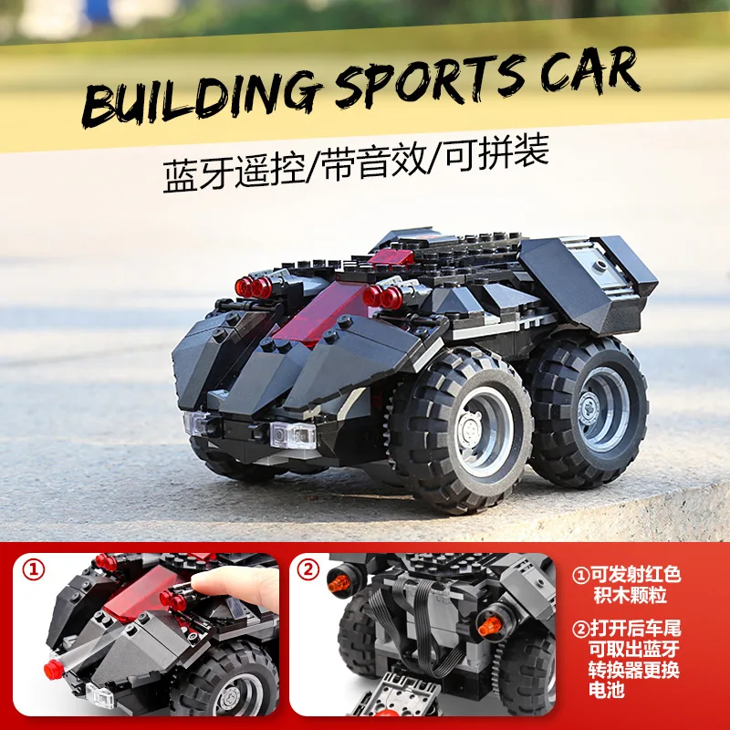 07111 игрушки в виде героев совместимы с 76112 App control Batmobile набор модели строительные