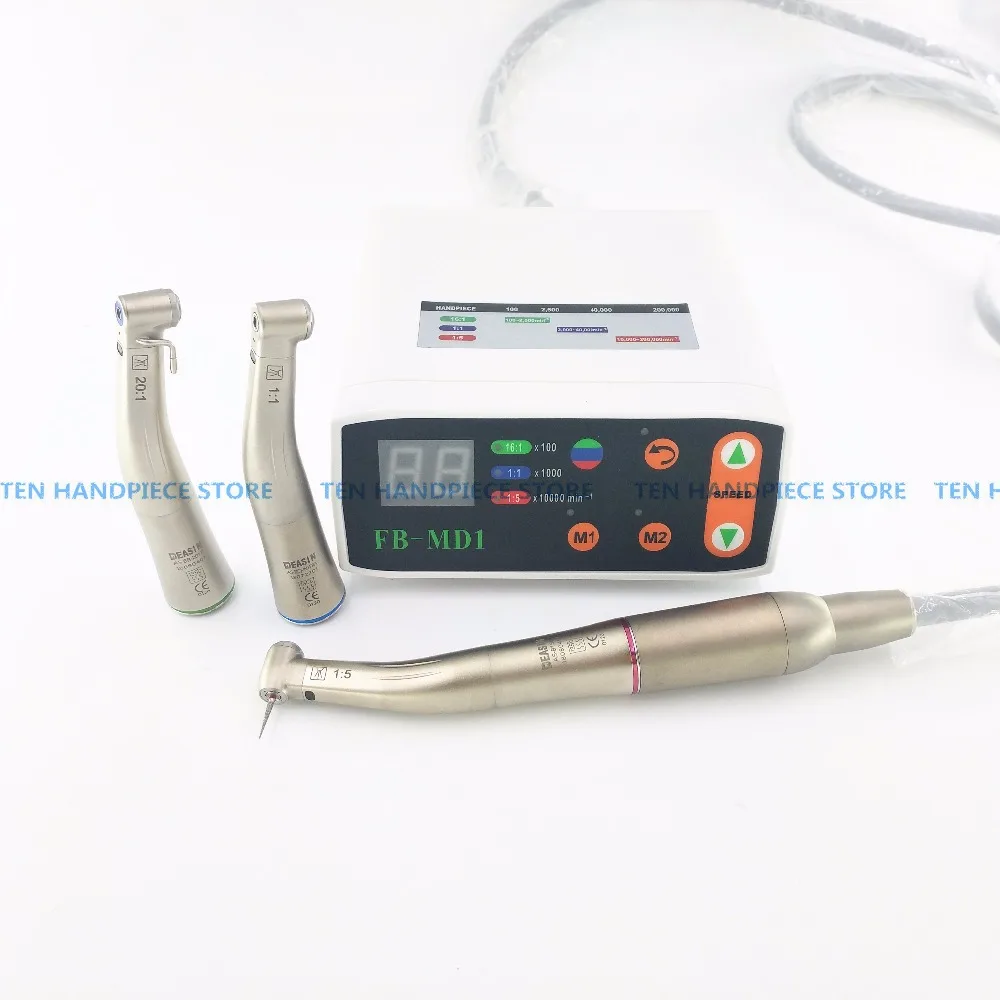 Стоматолог excellect комплект Электрический мотор микро зубные светодиодный Бесщеточный Мини микромотор с 1:1 1:5 20:1 светодиодный углового