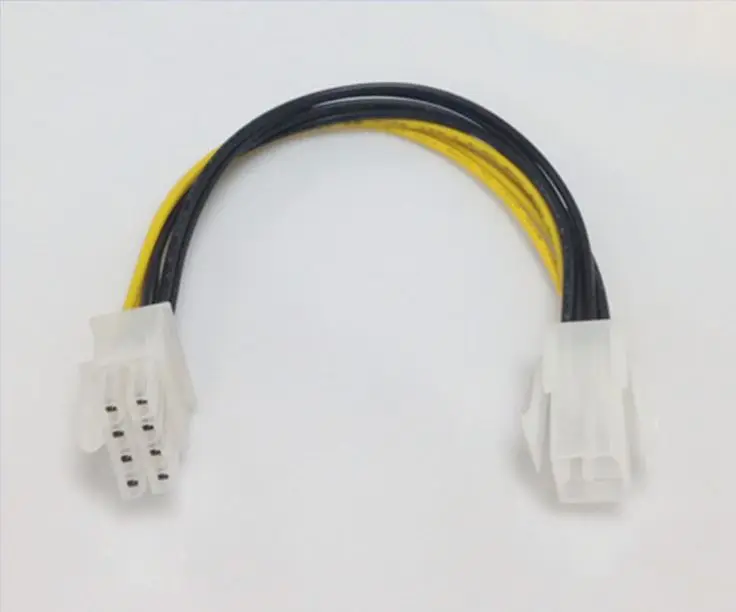 CPU power adapter cable 4Pin to 8Pin power cord for motherboard, on