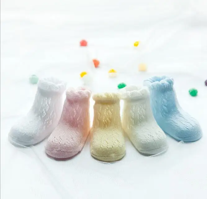 5 пар/лот Детские носки для малышей унисекс летние дышащие нескользящие носки-тапочки Мягкий хлопок Носки для девочек Meias infanil Носки для
