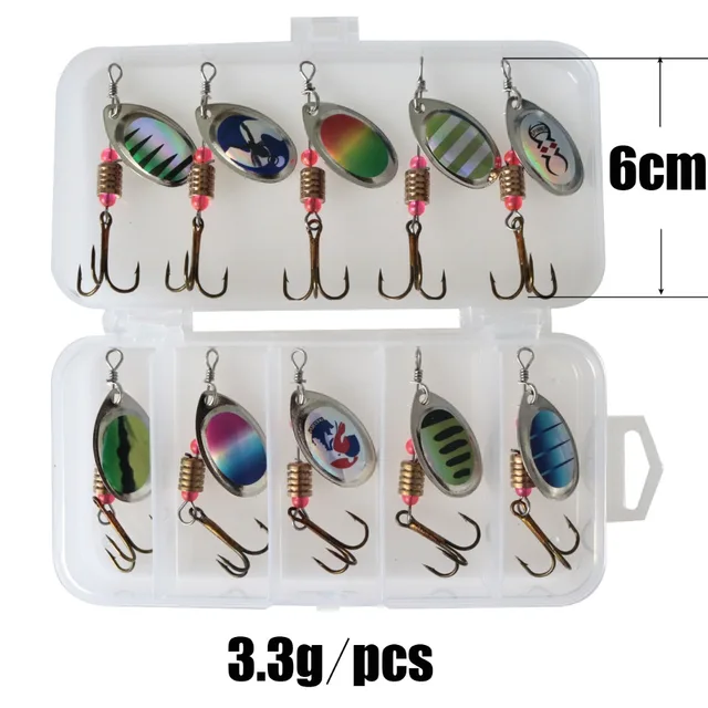 Amazing 10pcs/lot LUSHAZER fishing spoon lures spinner bait Fishing Lures cb5feb1b7314637725a2e7: 10pcs with box A|10pcs with box B|10pcs with box E|10pcs with box F|20pcs with box D
