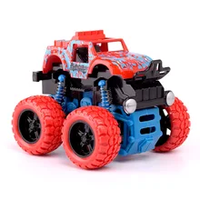

1:36 Friction Mini 4WD Car Inertia Toys for Children Rock Off-road Stunt Plastic Vehicles Machine without Electronic