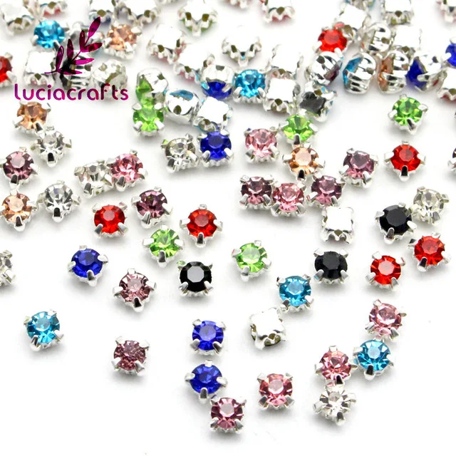Lucia crafts 100/200 шт 4 мм ss16 стекло пришитое на горный хрусталь Кристалл Коготь шитье