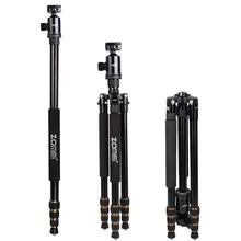 Zomei Z688 Aluminum Portable Tripod Monopod With Ball Head Photographic Z-818 Travel Compact For Digital SLR DSLR Camera Stand цена Zomei Z688 Aluminum Portable Tripod Monopod With Ball Head Photographic Z-818 Travel Compact For Digital SLR DSLR Camera Stand цены онлайн