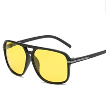 Классические квадратные поляризованные солнцезащитные очки мужские дизайнерские очки с защитой от ультрафиолета высококачественные очки ночного видения