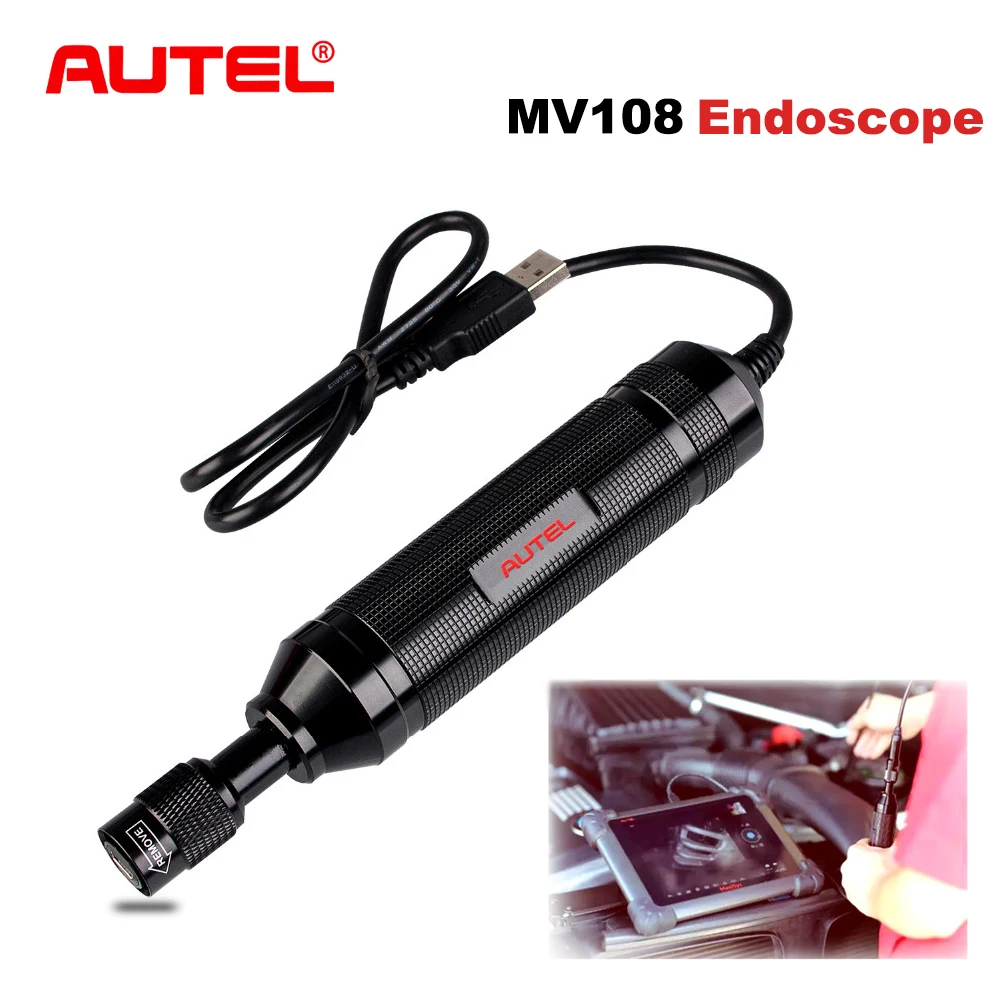 Autel MaxiVideo MV108 8.5mm Digital Inspection Camera Powerful for MaxiSys Pro and PC support video inspection scope