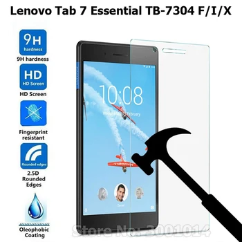 

9H Screen Protector For 2017 Lenovo Tab 7 Essential TB-7304F Tempered Glass TB 7304F 7304 7304i 7304X 7.0 inch Tablet Film Guard