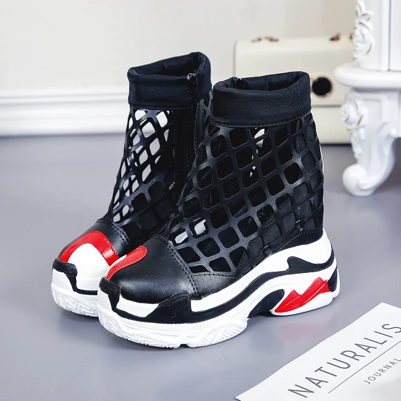 

Women's sandals 2019 new fashion old shoes women summer Korean version of the breathable 10 cm increase within women's shoes
