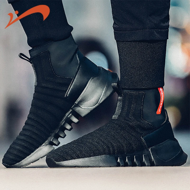 

GRN Men's Skateboarding Shoes New One-legged Socks Sleek Simple High-top Casual Sports Shoes Men Shoes