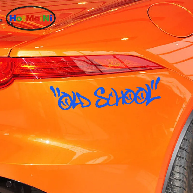 HotMeiNi Wholesale 50pcs/lot Art Letter Old School Funny Car Sticker