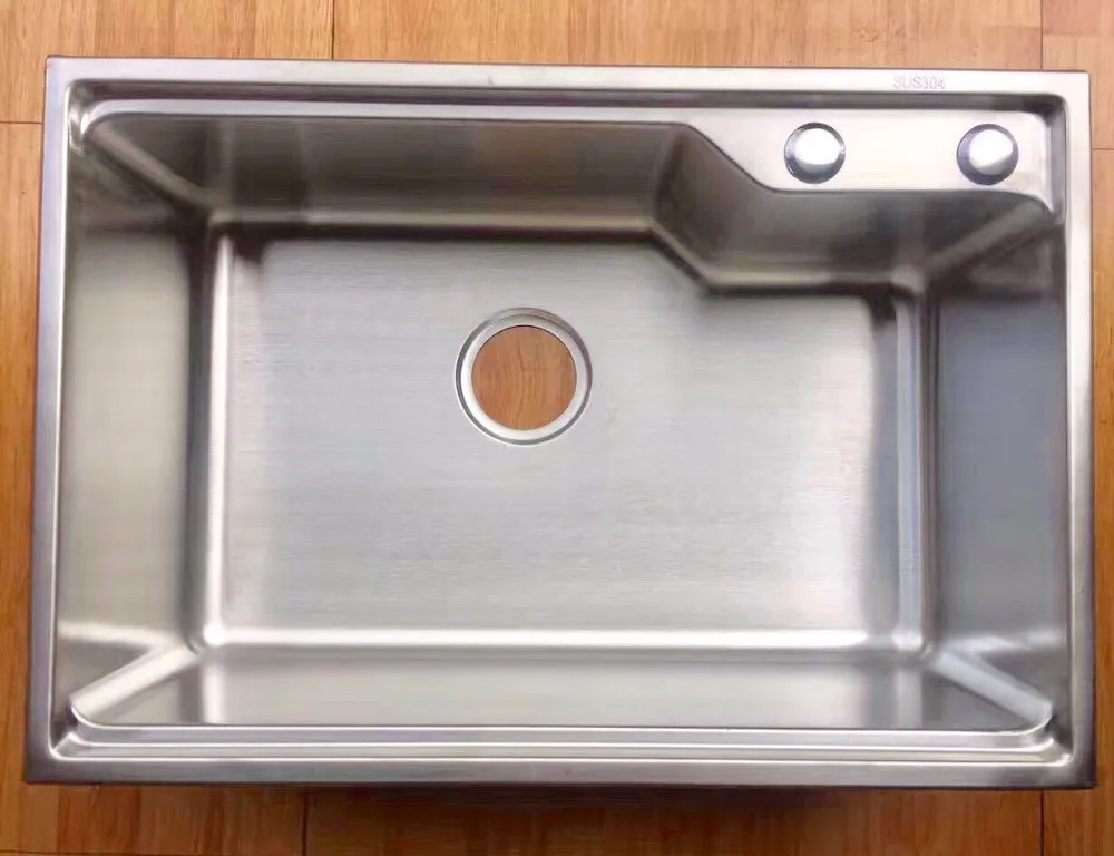 ITAS9905 304 stainless steel Thicker Large single bowl brushed Kitchen Sink big wash dishes undermount above counter Pots