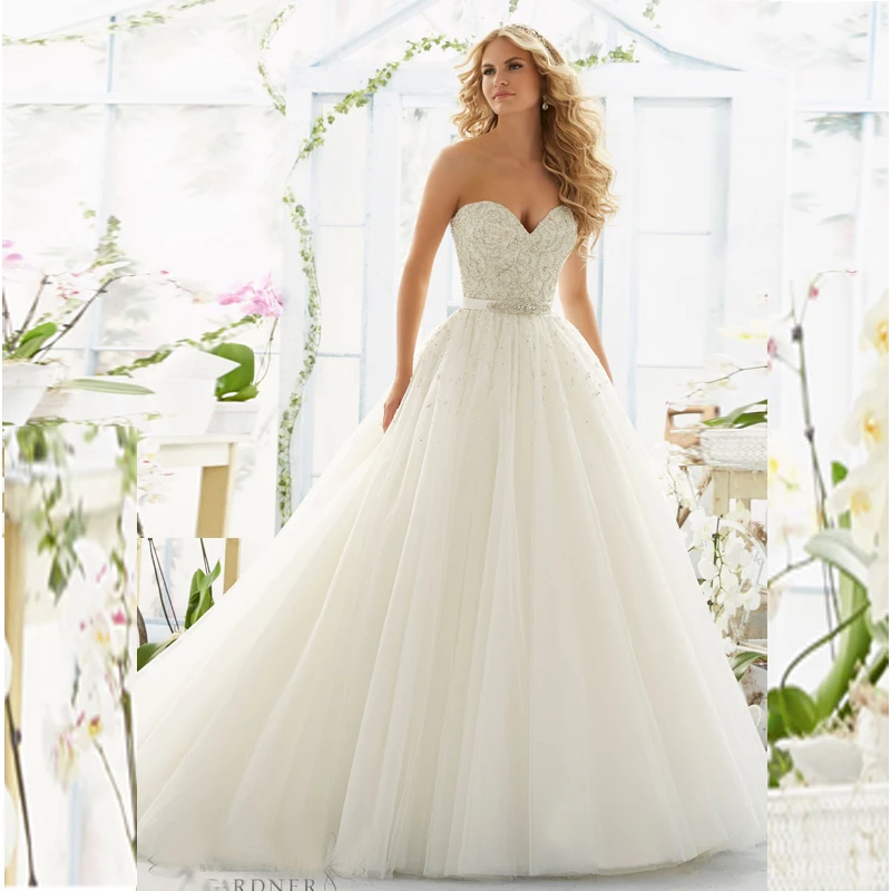 nuevos vestidos novia 2016 vestido de novia sin tirantes robe de