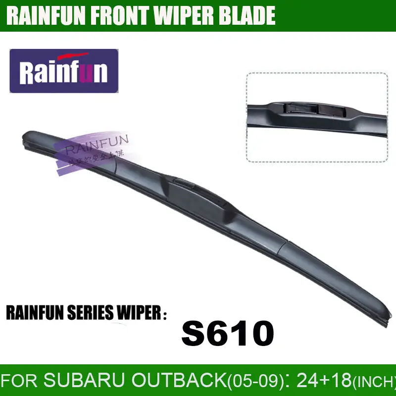 

RAINFUN dedicated car wiper blade for SUBARU OUTBACK(05-09),24+18 INCH Car Wiper auto soft windshield wiper, 2 PCS a lot