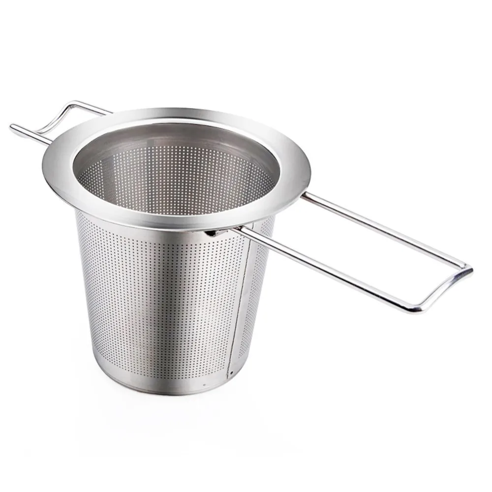 Folding Stainless Steel Tea Filter Holder Tea Residue Thoroughly Portable Tea Strainer Home