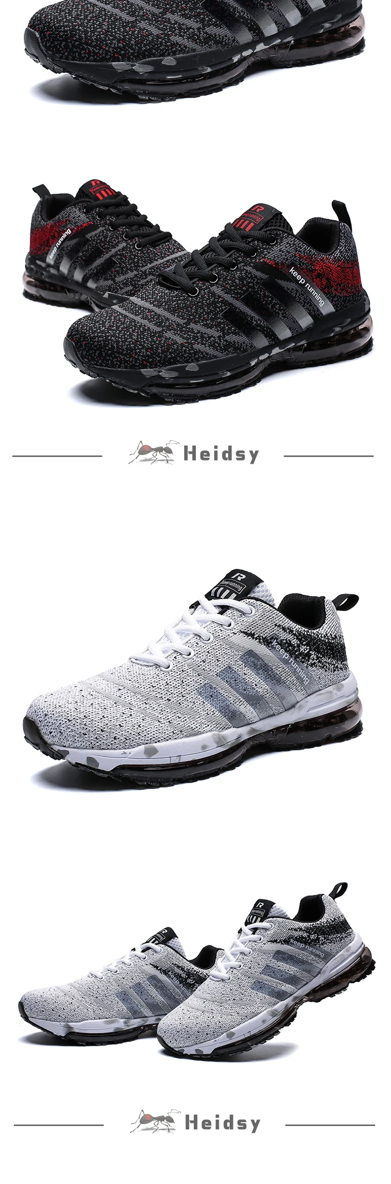 Heidsy/Коллекция года; сезон весна-осень; мужские кроссовки с воздушной подушкой; дышащая модная повседневная обувь; нескользящая обувь на плоской подошве; Zapatos
