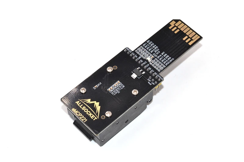 Адаптер eMCP221 IC Reader FBGA221 Adapter NAND FLASH Memory Mobile Chip off Data BGA221 SD eMCP Программирование|program