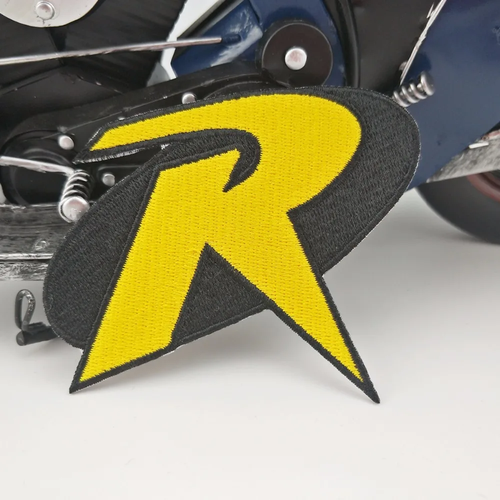 Movie ROBIN R Mini front jacket vest patch clothing decoration cool biker motorcycle mini patches DIY logo (3)