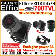 Hot HD Zoom Manual Focusing 2.8mm-12mm Lens 1/3″Sony CCD Effio 4140+673 700TVL Analog Security Surveillanc Osd Mini Cctv Camera