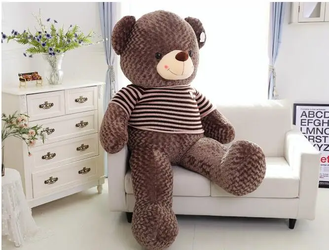 150 cm gran oso de peluche juguetes de peluche brinquedos SBear casco emi oso del peluche oso peluche piel juguetes