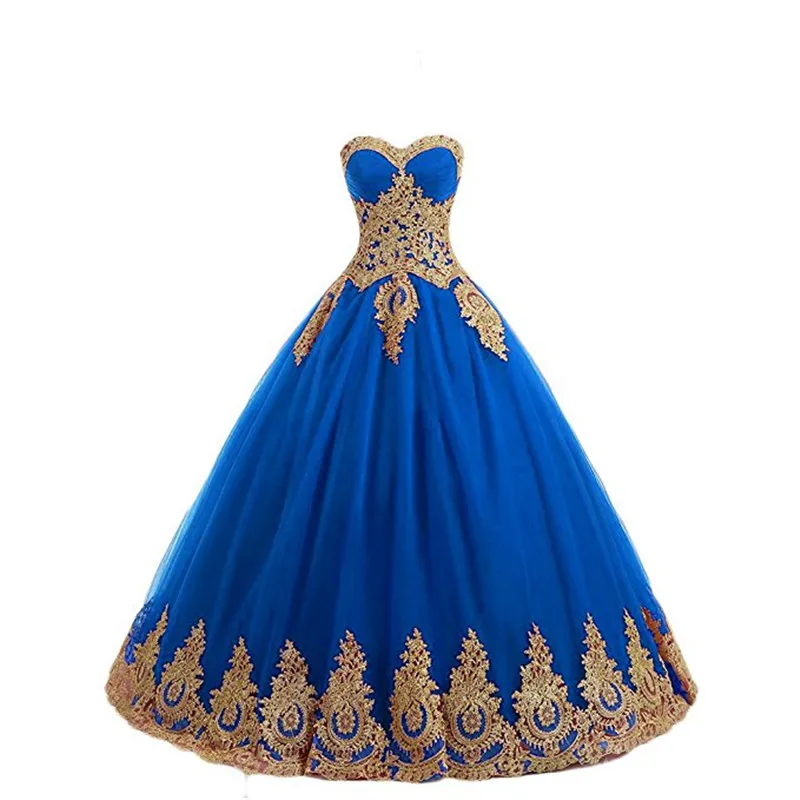 Gardlilac кружево золотая Аппликация бальное платье Quinceanera платья милой с открытыми