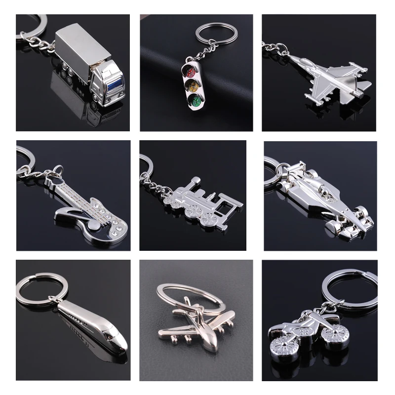

3D World Cup Metal Gift Keychain Motorcycle Aircraft Train Key Ring Jewelry Car Key Chain Game Key Holder Souvenir chaveiro para