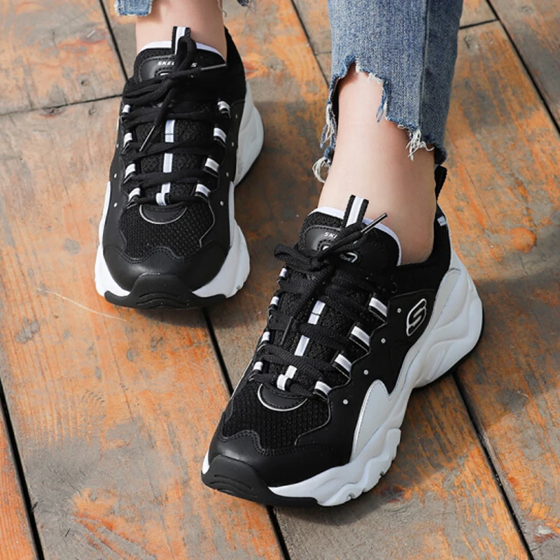 skechers platform walking shoes