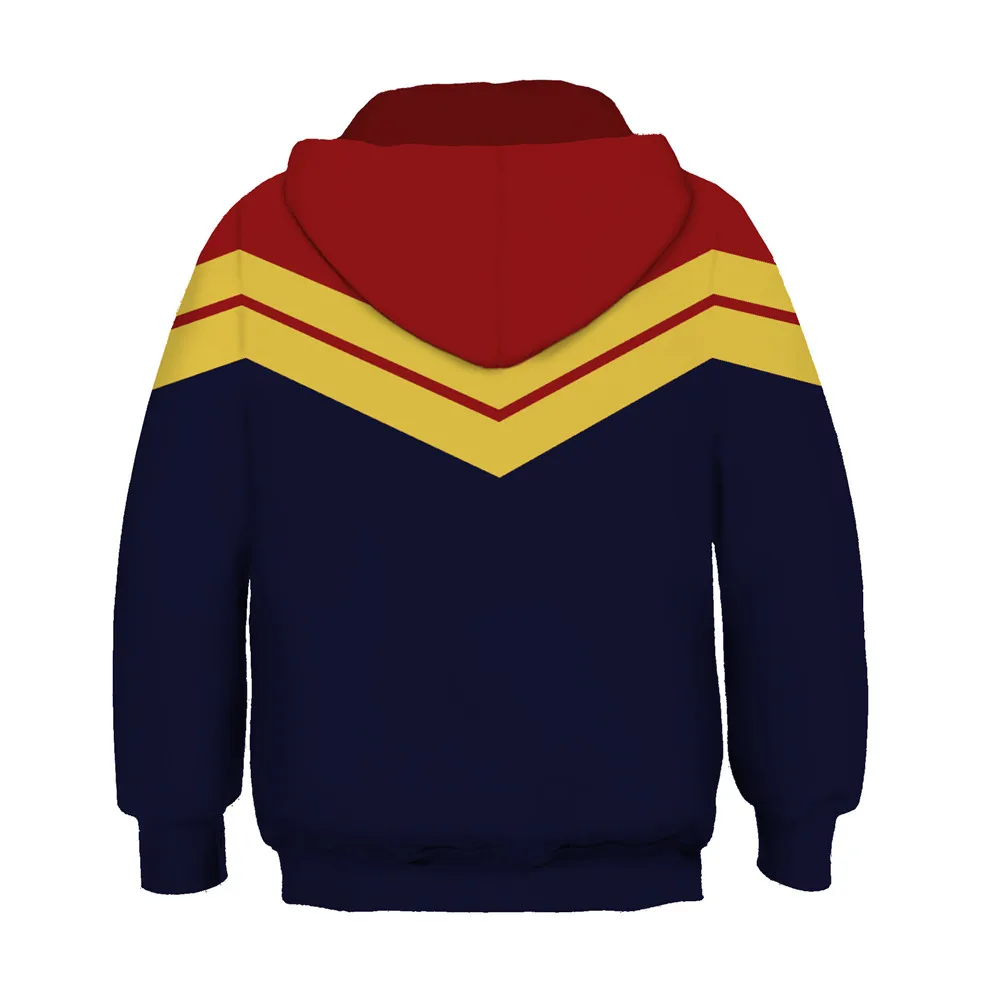 2019 new Avengers Endgame Quantum Realm superhero 4 Captain Marvel hooded sweater jacket for kids coat warrior costumes