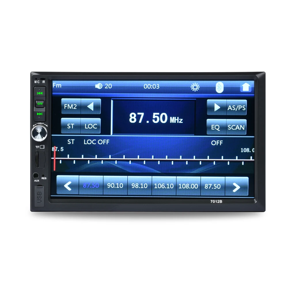 

7012B Touch Screen Car Video Player Car DVD 7 inch Bluetooth FM Radio Car MP5 Player 4* 45W