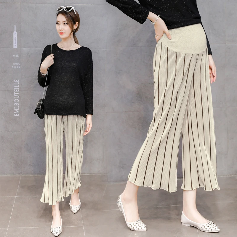 Verano embarazo Pantalones anchos pantalones maternidad ropa para mujeres suelta embarazo ropa Pantalones|Pantalones y pantalones pirata| - AliExpress