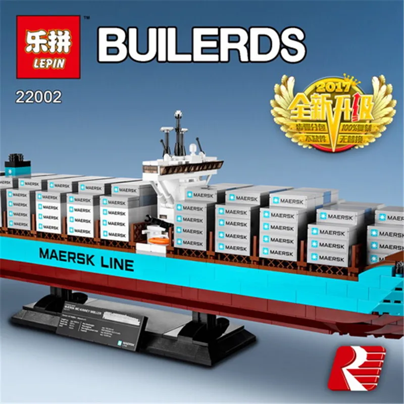 

Lepin 22002 Technic Series 1518pcs The Maersk Cargo Container Ship Set Educational Building Blocks Bricks Model Toys Gifts 10241