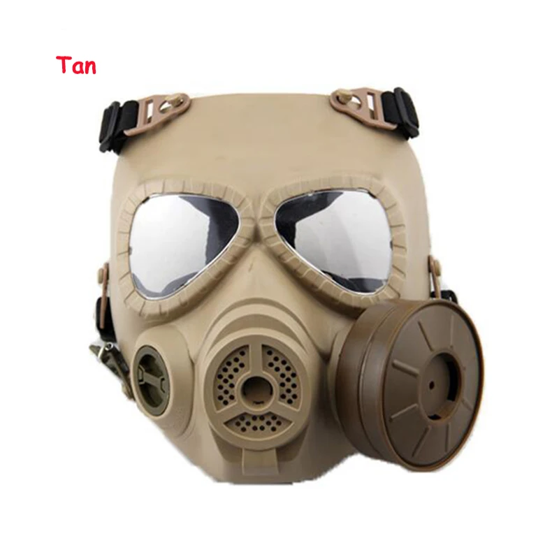 Tactical Airsoft Protection Masks Full Face Resin Mask With Fan For CS Cosplay Paintball Game Protection Respirator Mask Tactical Airsoft Protection Masks Full Face Resin Mask With Fan For CS Cosplay Paintball Game Protection Respirator Mask
