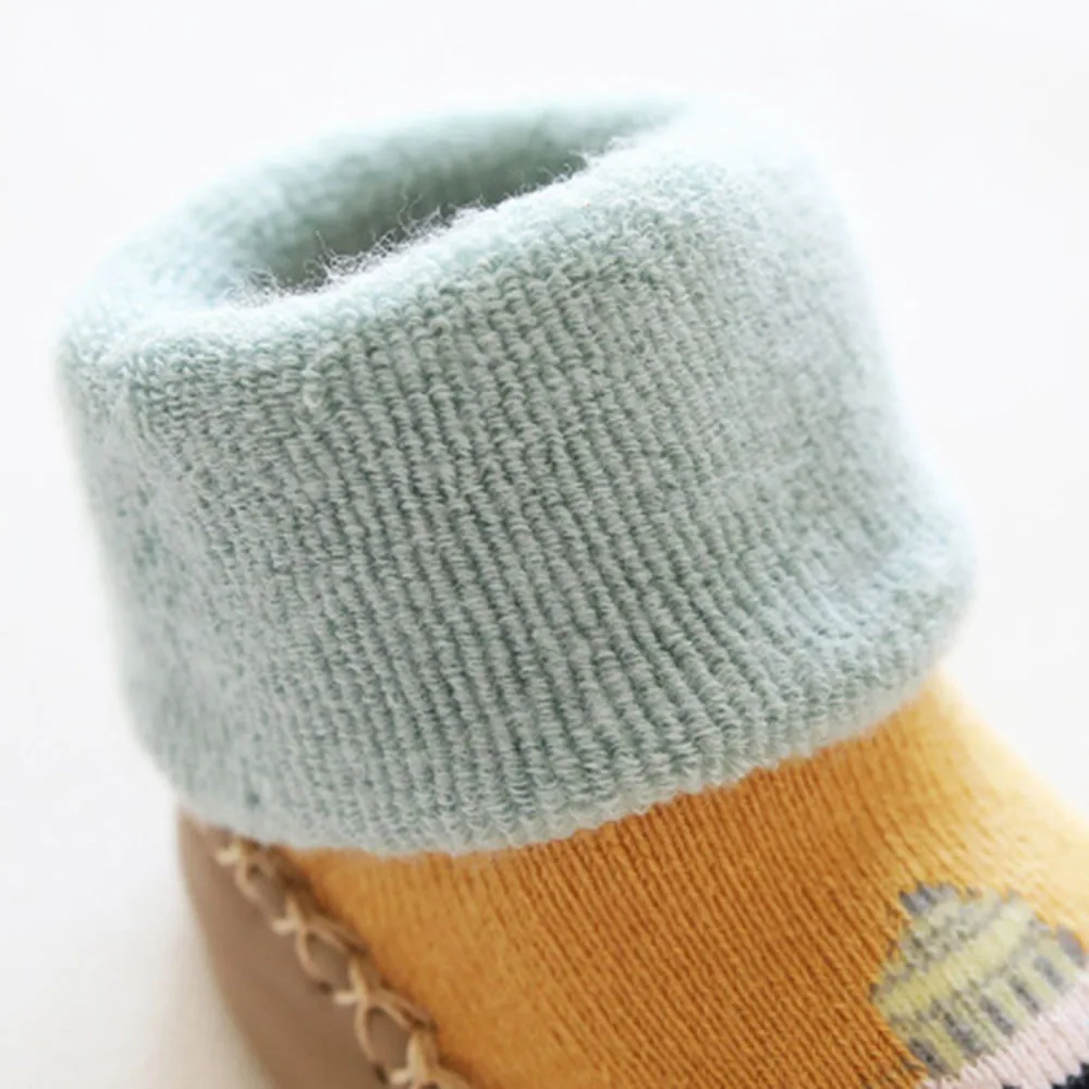 В году, новые носки для новорожденных мальчиков нескользящие носки под сапоги дети мультфильм теплая обувь домашние тапки носки calcetines bebe противоскользящие
