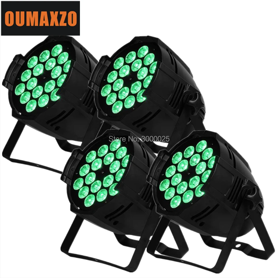 

4pcs/lot OUMAXZO Led Professional Lighting 18x18 6in1 Indoor Par 64 Light stage lighting equipment 18x18 6in1 led par can light