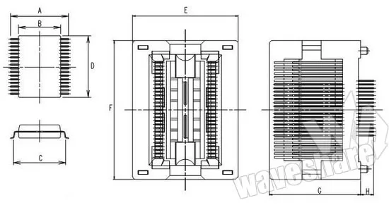 Waveshare SOP20 TO DIP20 OTS-20-1.27-01 Enplas IC α׷  Test Socket for SOP8-SOP20 SO8-SO20 Package