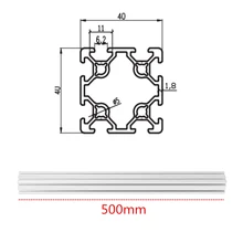 500 мм длина 4040 двойной Т-образный слот алюминиевые профили экструзионная рама на основе для ЧПУ 3D принтеров Плазменные лазеры