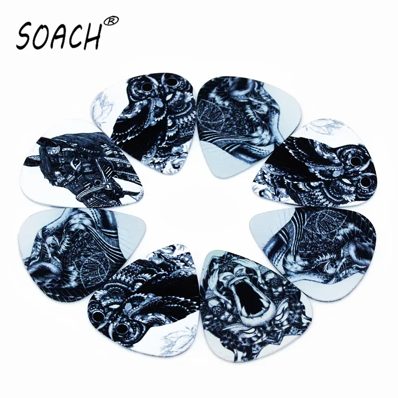 Высококачественные гитарные медиаторы SOACH 10 шт. 1 0 мм двухсторонние для животных