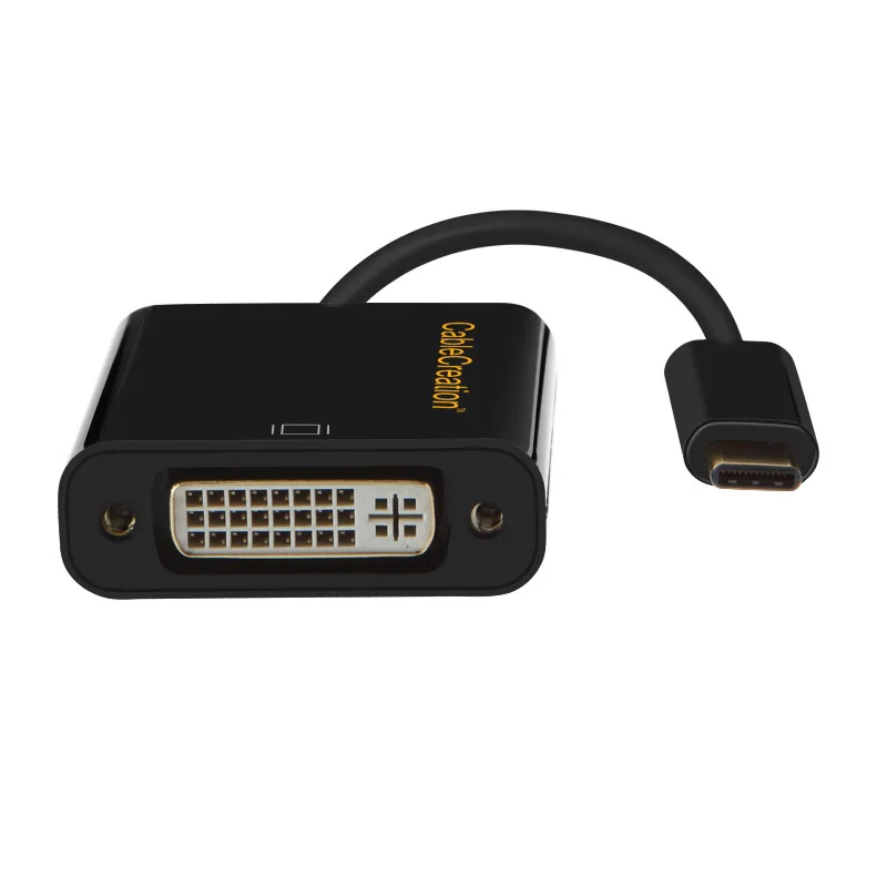 Кабель преобразователь Type C DVI для ноутбука Macbook/Chromebook Pixel/Dell XPS 13/Samsung S8/S9|Адаптеры