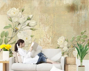 

beibehang wallpaper for walls in rolls Fantasy vintage flower floral wallpaper TV background wall wallpapers for living room