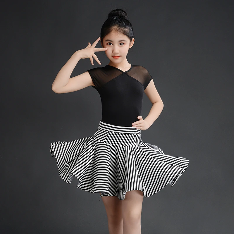 Us 21 45 50 Off Fashion Latin Dancing Dress Kids Ballroom Salsa Dance Wear Outfits Girls Samba Chacha Professional Competition Dance Costume In