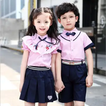 

Summer 2019 Children's Performing Clothes Class Clothes Customized Primary School Uniform Suit Graduation Photo Clothing